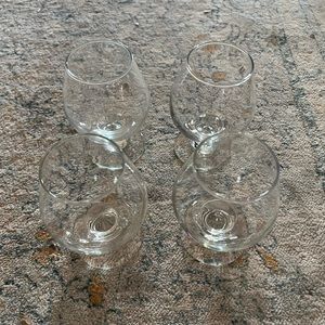 Barely used- brandy or wine glasses - sold as set of 4